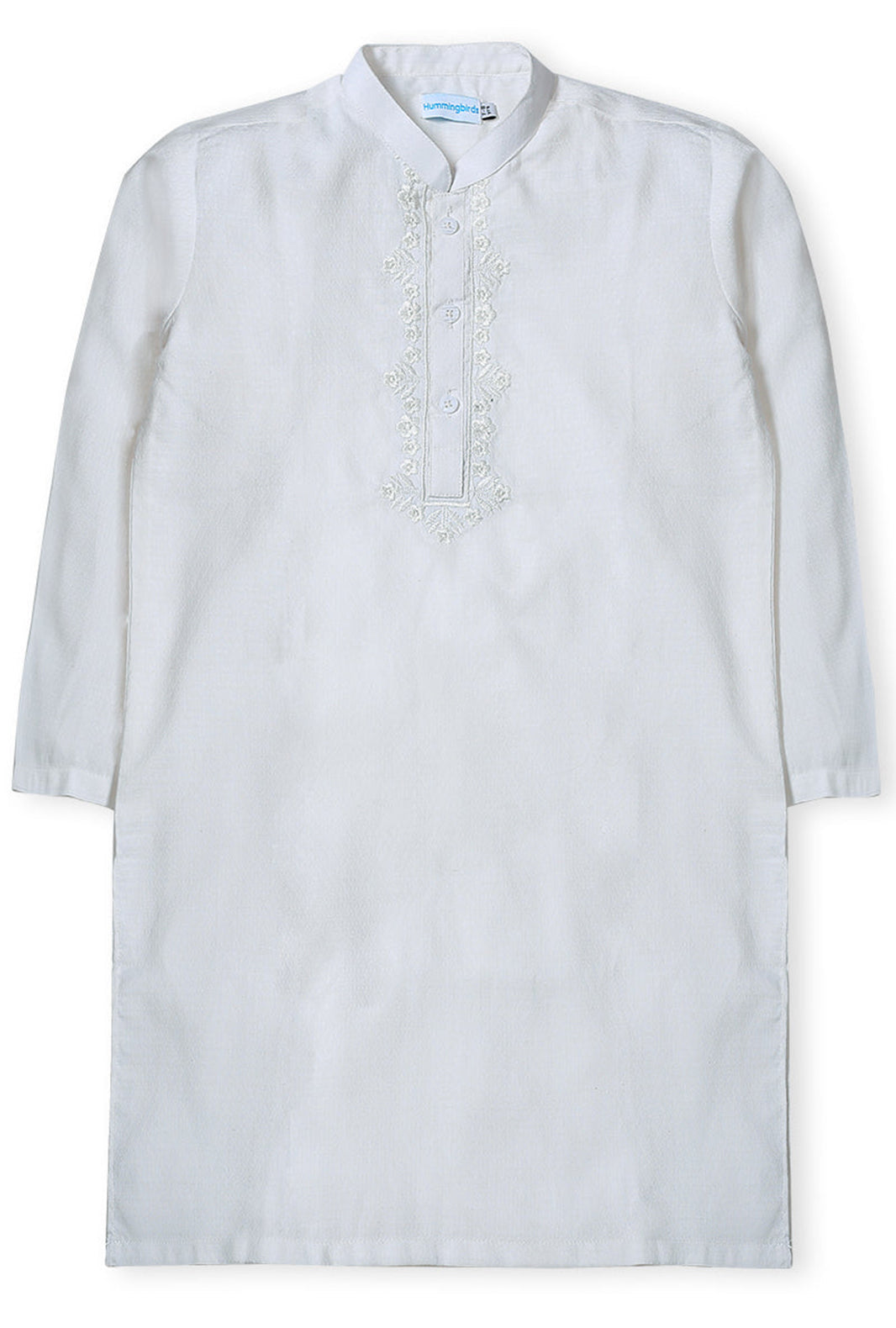 Ivory White Embroidered Kurta